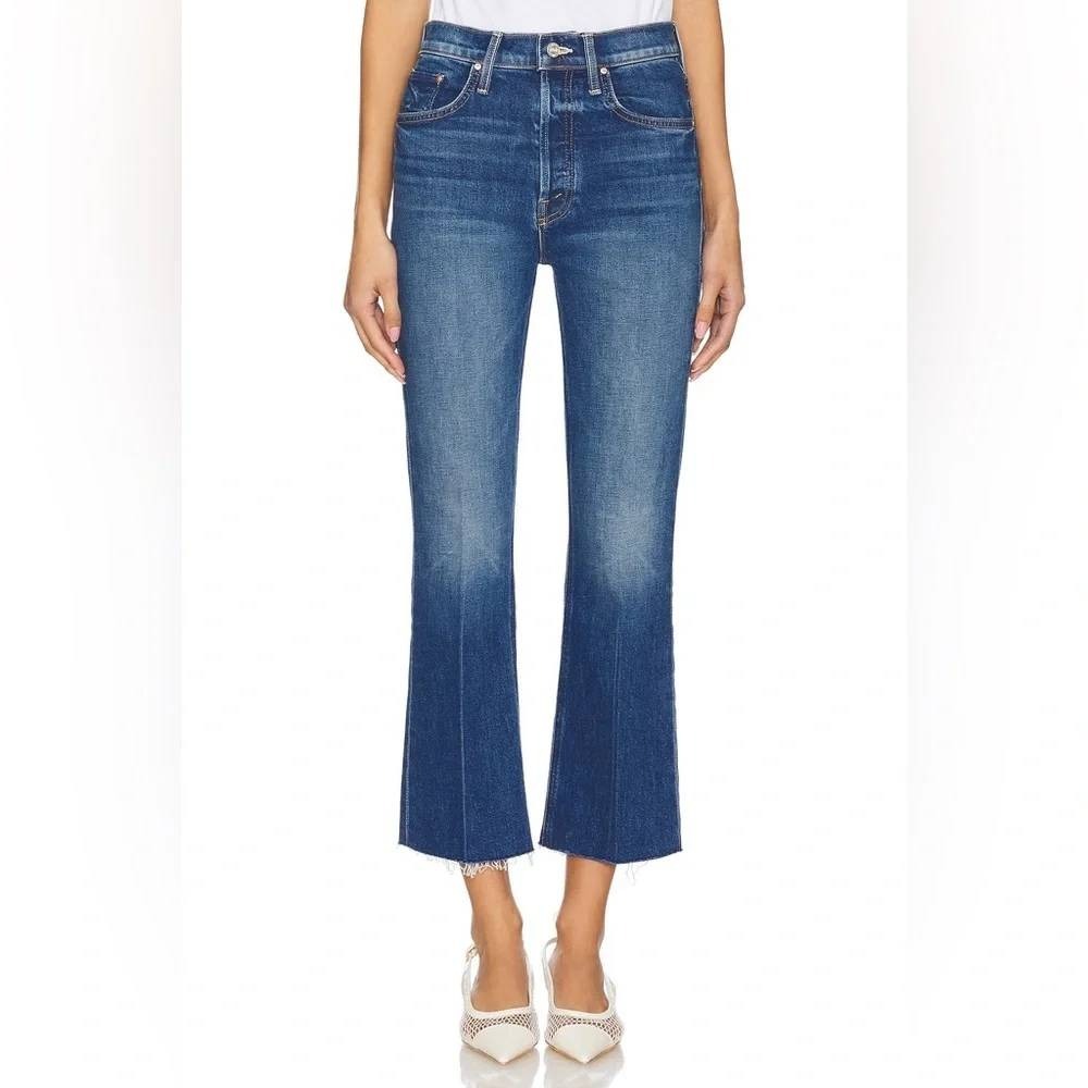 Mother Superior The Tripper Ankle Fray Jeans It's a Small World Womens 28